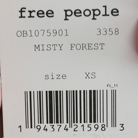 Free People Ocean Air Hacci Pullover Misty Forest Size XS Lightweight - Picture 2 of 5